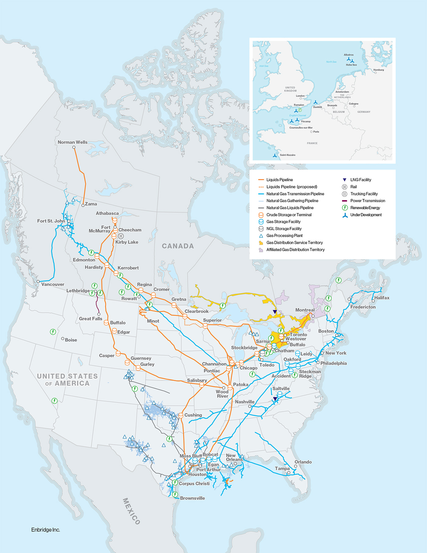 Enbridge asset map